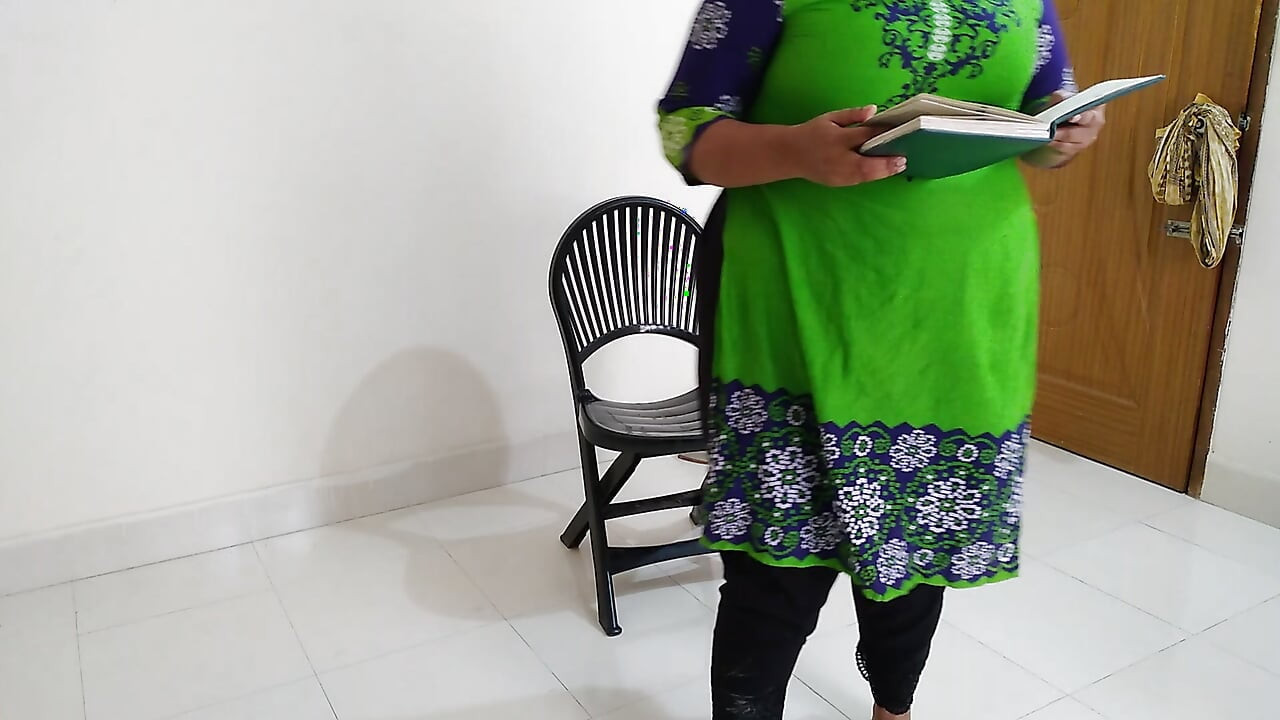 BBW teacher sitting on a chair reading a book when a stranger entered the room & tied her hands Roughly & fucked her