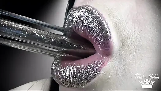 Pop for my big shiny lips: Cum countdown!
