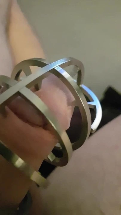 Spiked chastity cage
