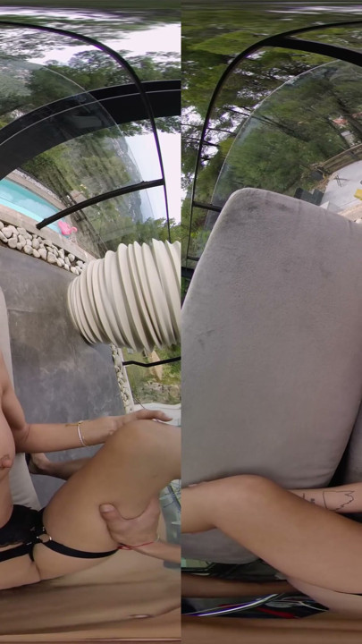 Our First Time Fucking on a Balcony - Virtual Real Porn | Clip 3