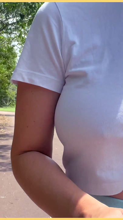 Perfect Braless Tits in Public