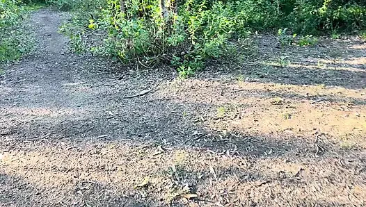 Solo jungle masturbation