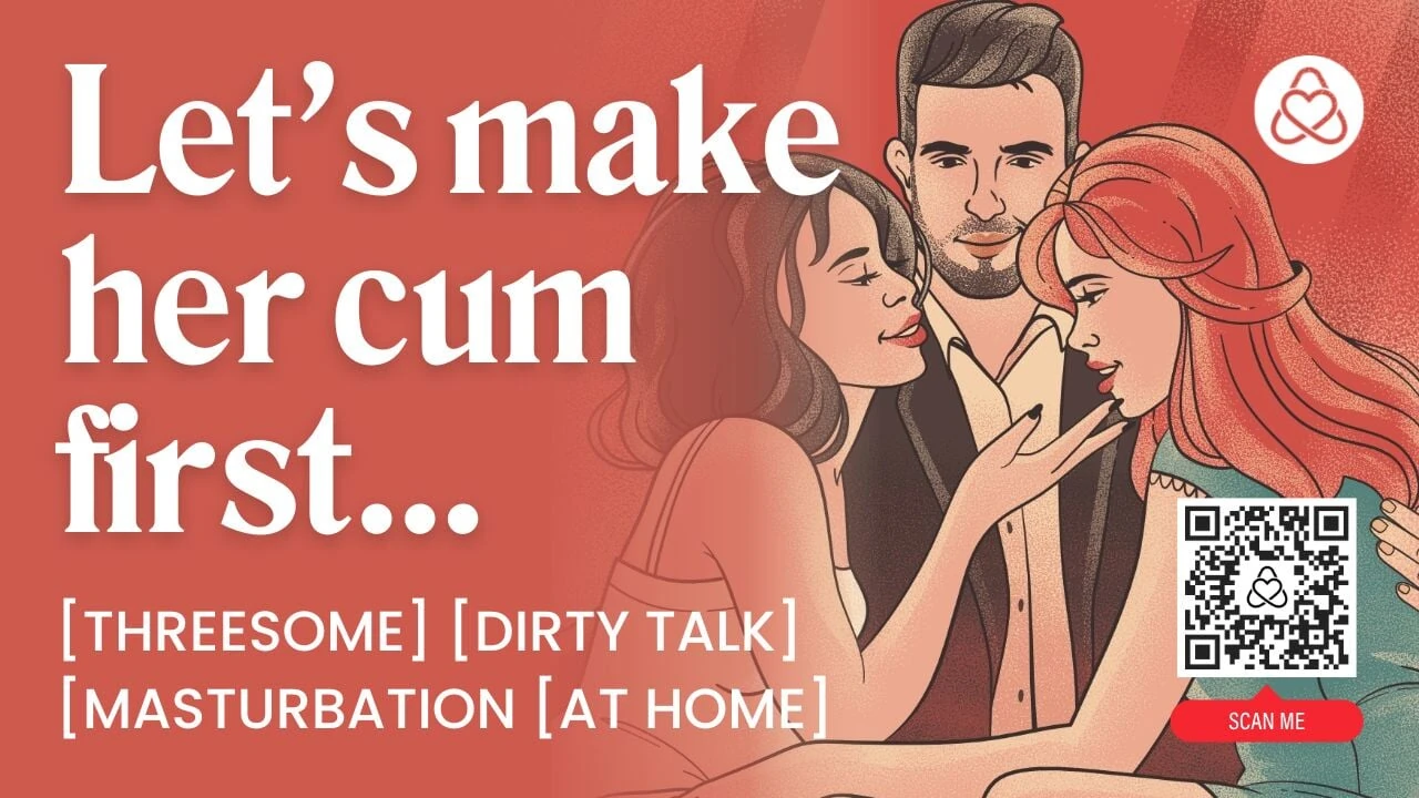 Asmr audio porno: eerste keer biseksueel vvm-trio thuis met vingerspel en ruige seks - erotische audio