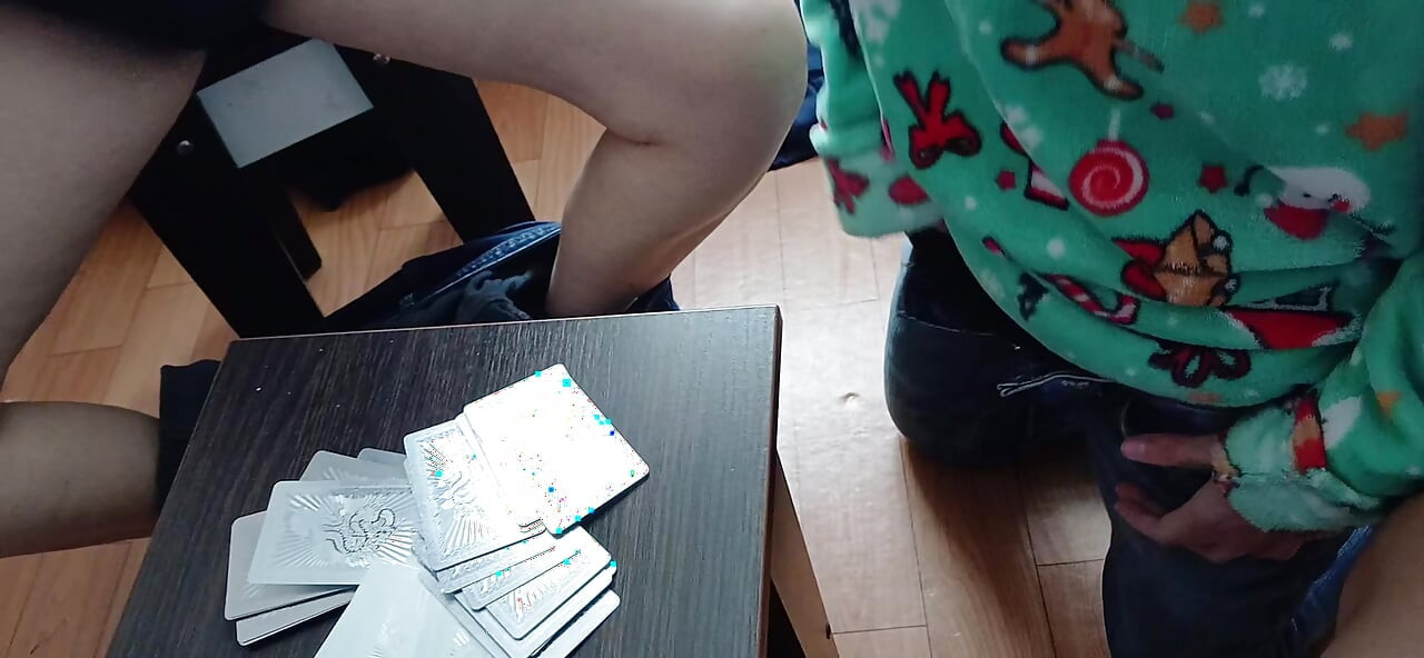 The strip card game got us so excited that we couldn't resist having a threesome