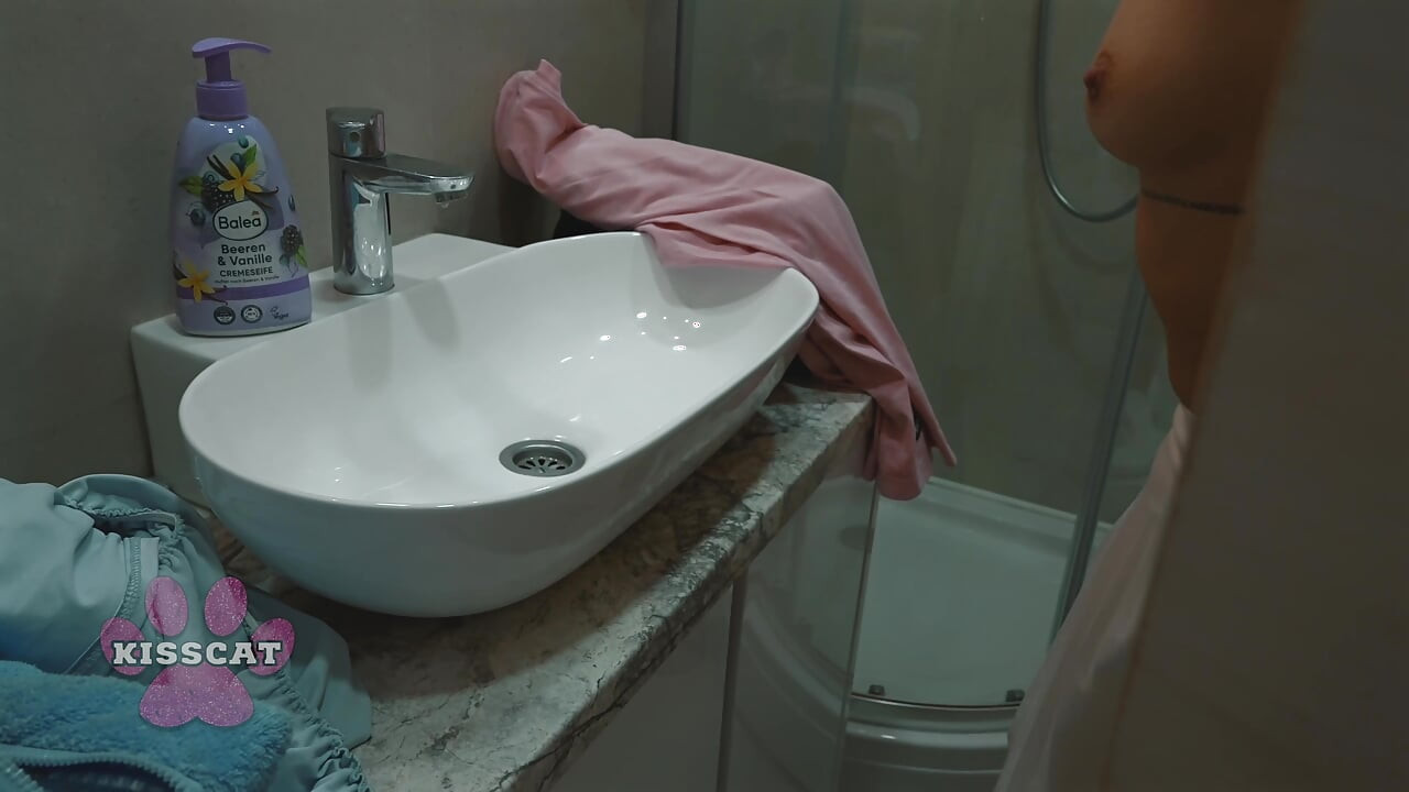 Don't Cum Inside Me! Husband Sneaks Into the Roommate's Room at Night - MrCat and Asandra Dewy