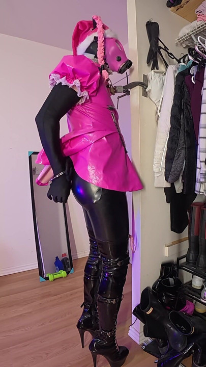 Sissy Maid Escapes Self Bondage Early | Clip 1