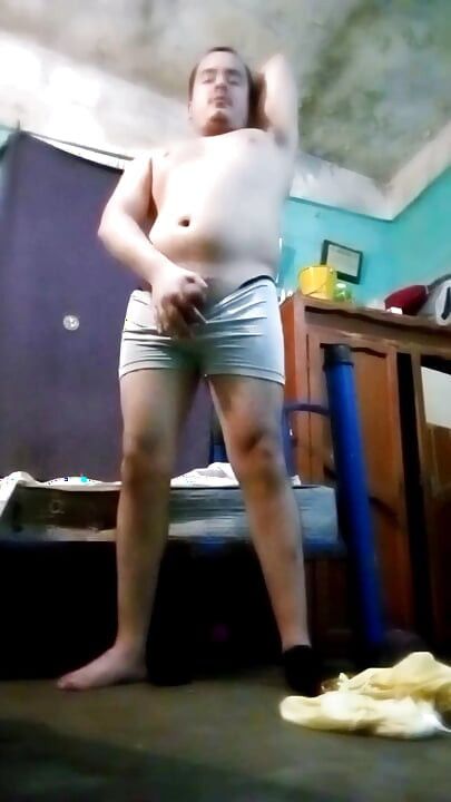 Jesus without a shirt in boxers Pulling the big cumshot 💦