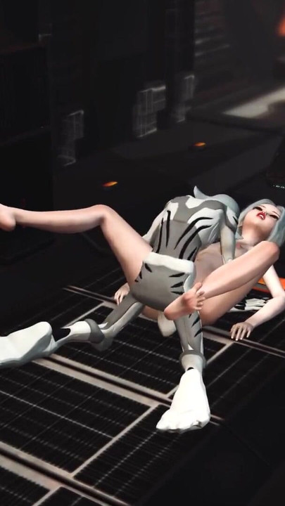 Memorable moment from "Sex with an alien in a spaceship. A sexy young blonde gets fucked by an alien"