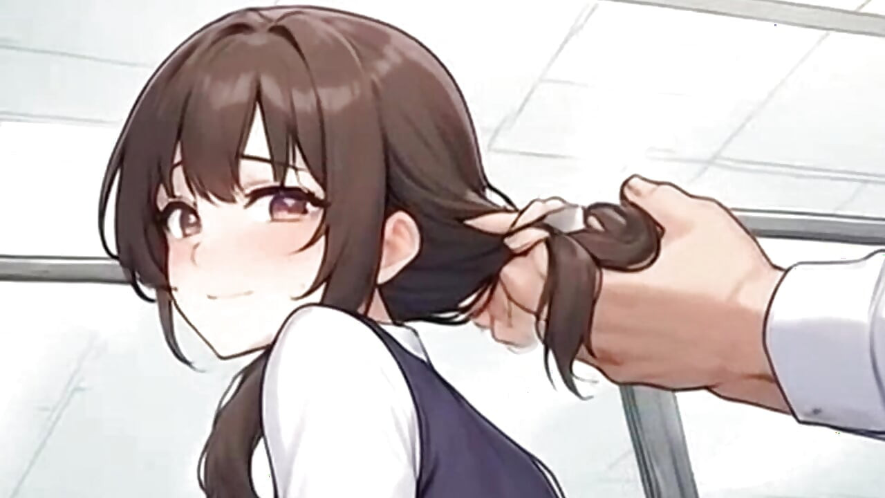 Waifu sekretářka POV - detailní nylonové škádlení a záludný lízání (1m teaser)