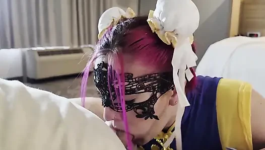 Ateşli evli kadın cosplay chun li