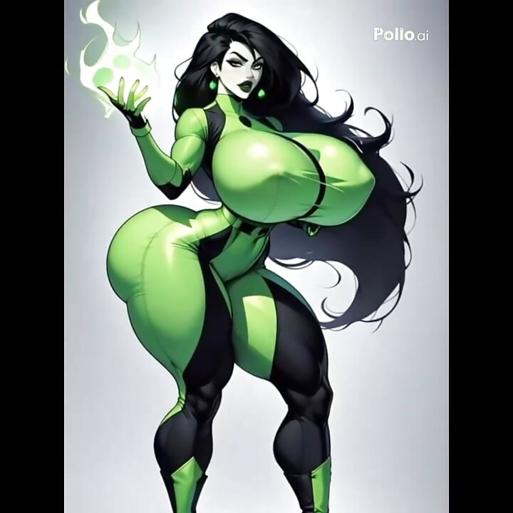 Shego Futanari babe Undergroun villainous fuck  AI Generated