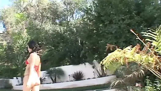Young Tattoed Brunette Was Nailed by Horny Man