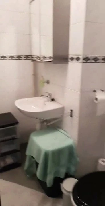 bedroom and bathroom
