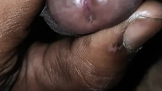 Masturbating  alone boy at home and room