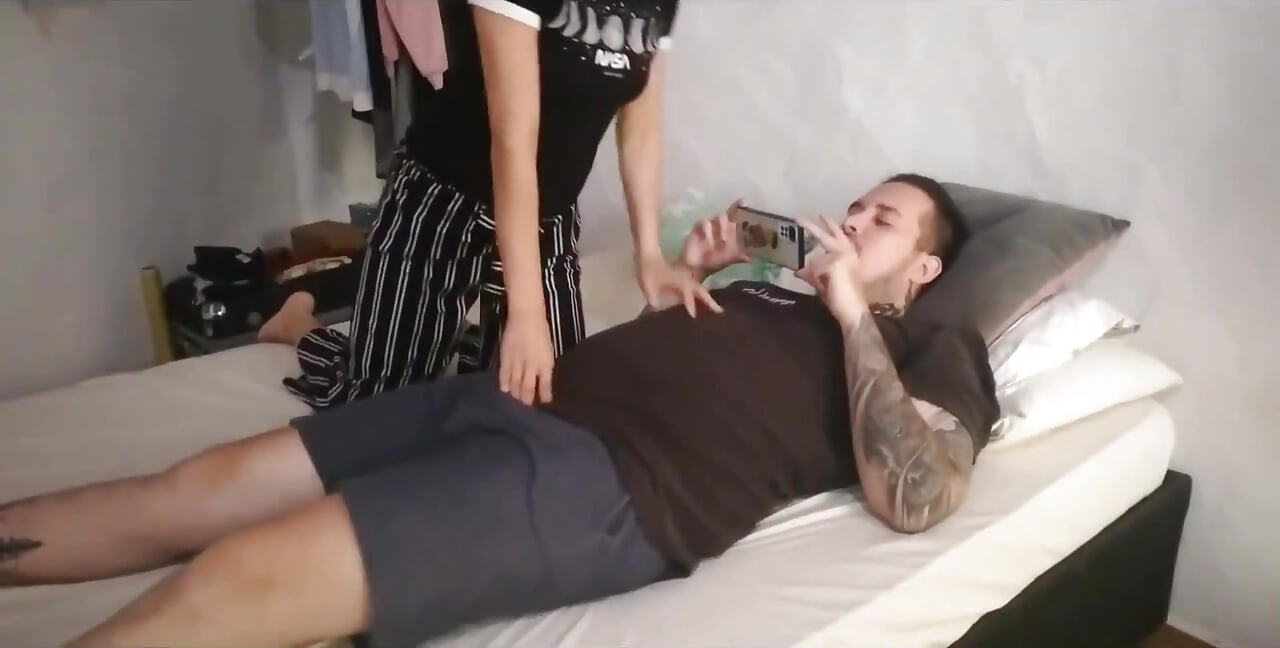 Beautiful Boring Girl Plays and Swallows My Cock Whole
