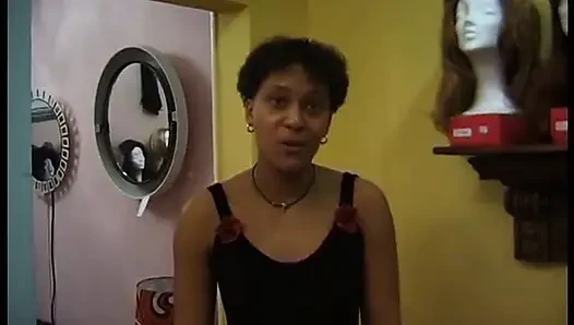 Ebony hottie changing her clothes