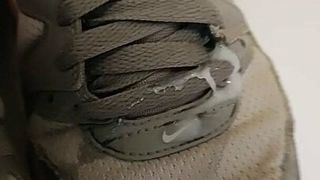Cum on my wife's Nike Air