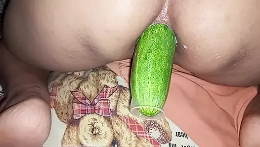 Horny Pinay Fucks Her Wet Ass with a Large Toy