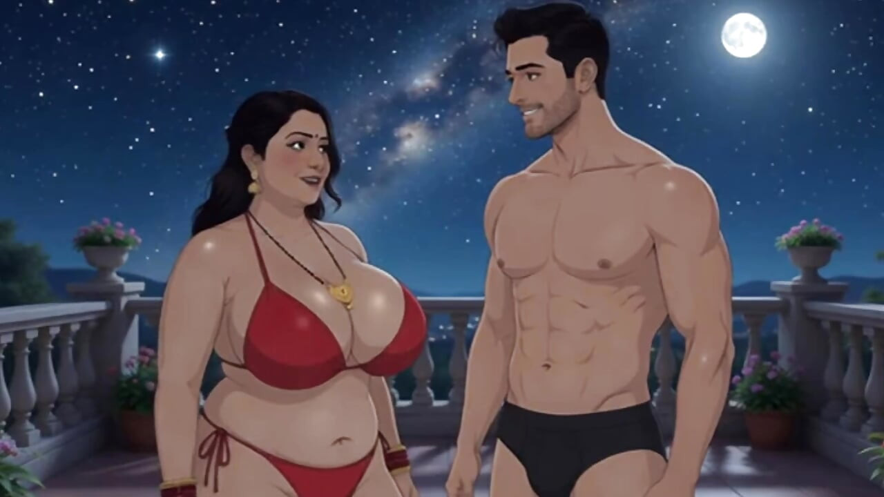 Desi liderlig indisk kone animationsvideo med hindi lyd