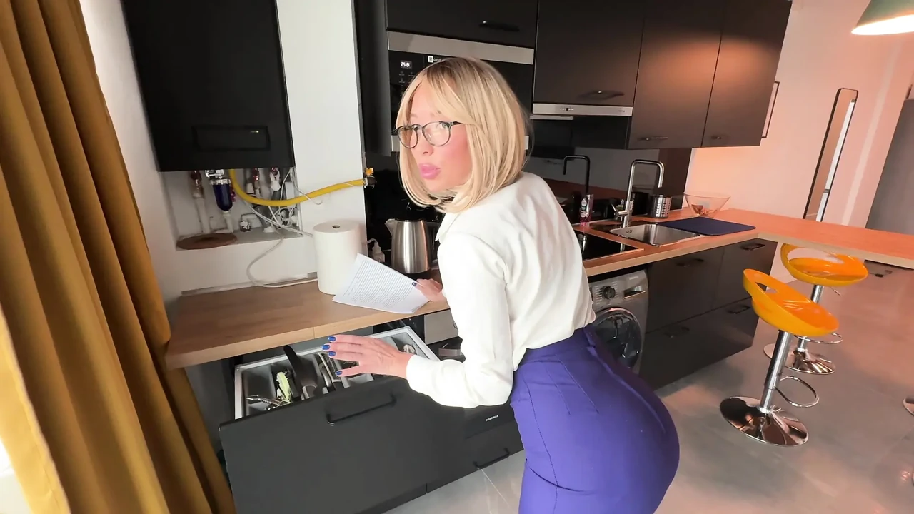 She didn’t give me the apartment, but I came on her glasses
