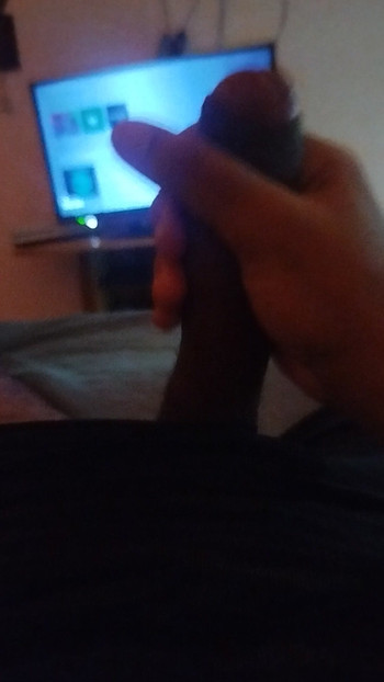 Masturbating while playing video games