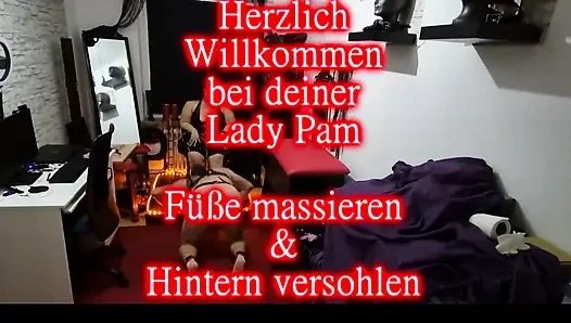 Spanking My Juicy Ass While Worshipping Feet Slut