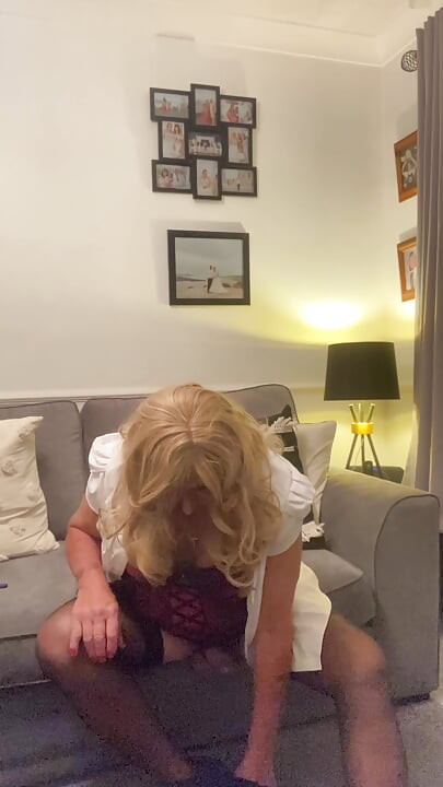 Sissy faggot eating my own cum