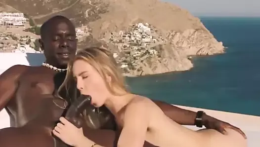 cheating step mom blonde tourist fucked in the ass by black