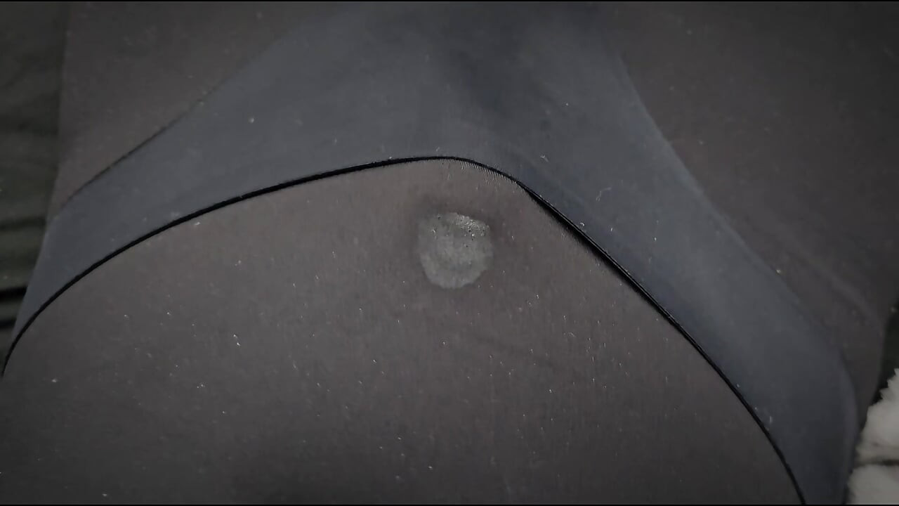 Fucking my new dildo in a bodysuit then handsfree cum