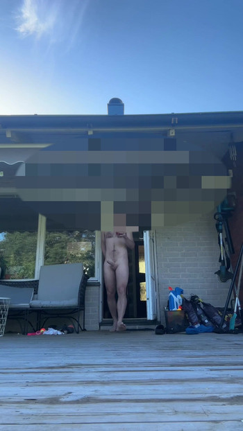 Drinking my morning coffee naked in the garden 27 Aug 2025