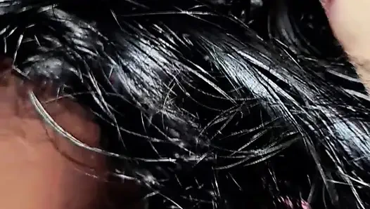 Южно-индийская тамильская жена дези, муж лижет хуй, скачка раком индийского секса, оригинальное домашнее видео