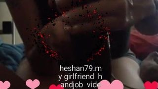 My girlfriend handjob  video at colombo .