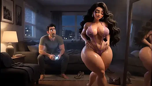 Ep 8- From Chubby & Ignored to Curvy Cock Tease Wife Goes Home with Black Stranger