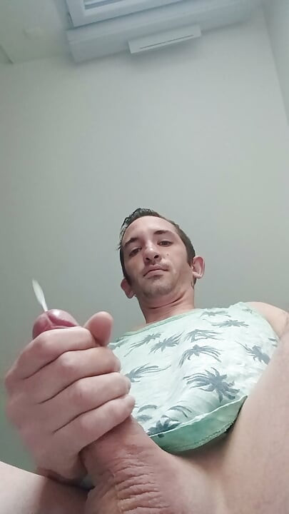 XXL penis of a young guy with his big cumshot