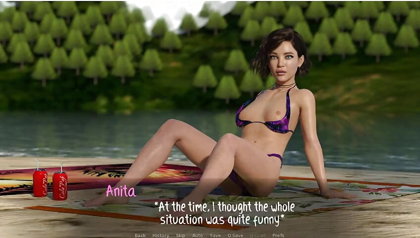 Σαββατοκύριακο Lollygagging - Gameplay - Παιχνίδι ρόλων - Anita Teasing Άντρες στην παραλία