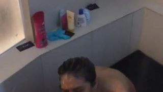 Asian Caught in the Shower