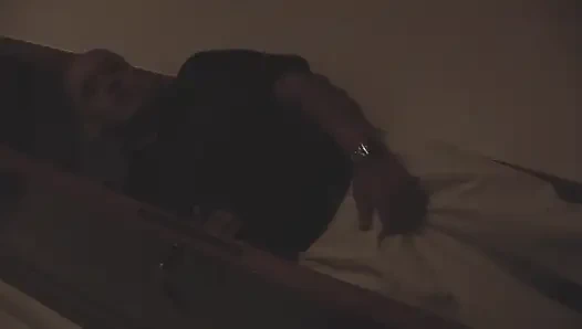 Old pig touching his stepdaughter