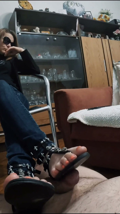 worship to my sexy sandals | Clip 1