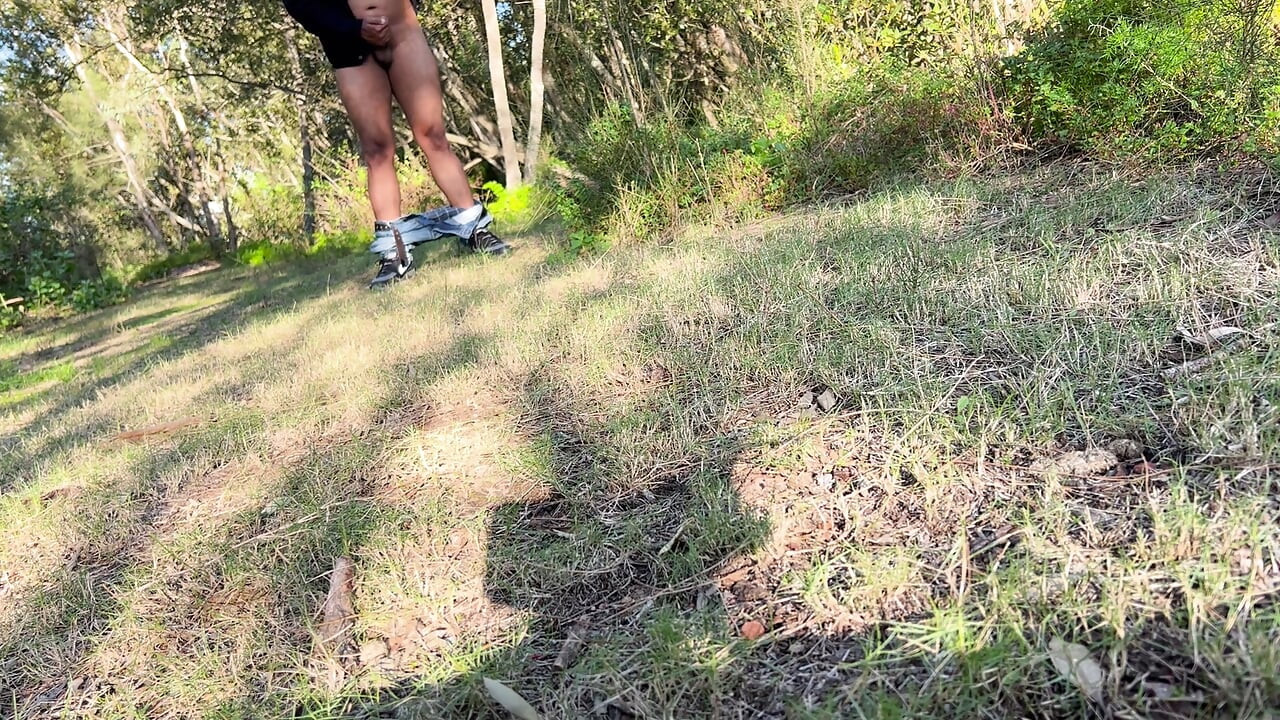 Solo jungle masturbation