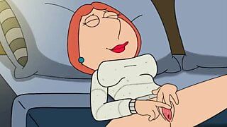 Lois Griffin gra na clitarze.