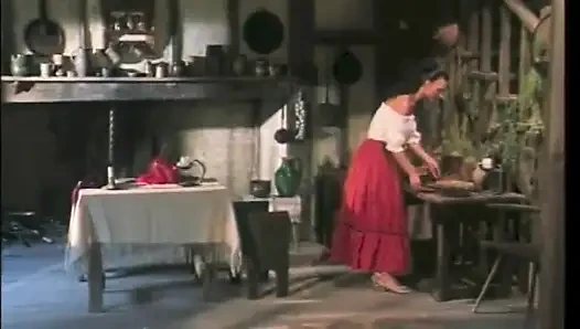 Romantic Fuck in the Kitchen for This Couple of the Past