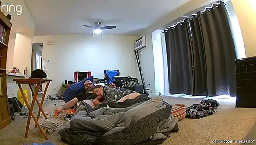 Horny wife needs shower sex while she has her period