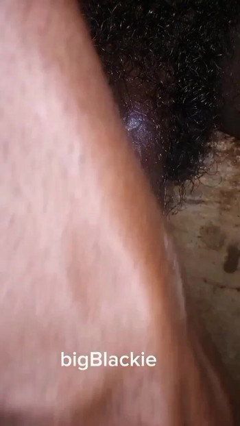 Showing and stroking my BBC