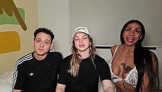 Skinny boy fucks huge fit MILF
