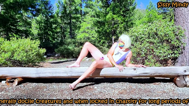 SissyMindy Sexy Wood Nymph chastity slut