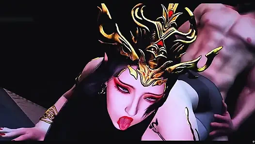 Kebahiaan fantasi dewi: cewek semok 3d lagi asik mainin memeknya - hentai animasi 3d