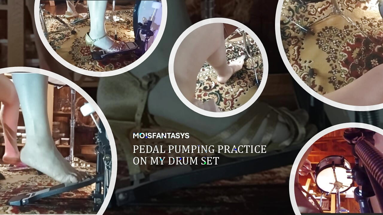Practice Pedal Pumping Drums Set
