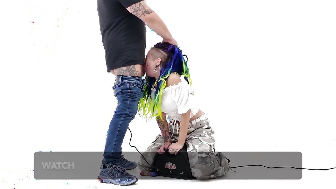 Sybian Try Out and Cock Sucking