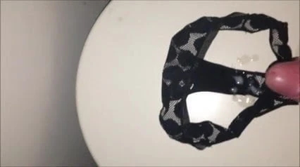 Cum in hot neighbour's dirty panties 4