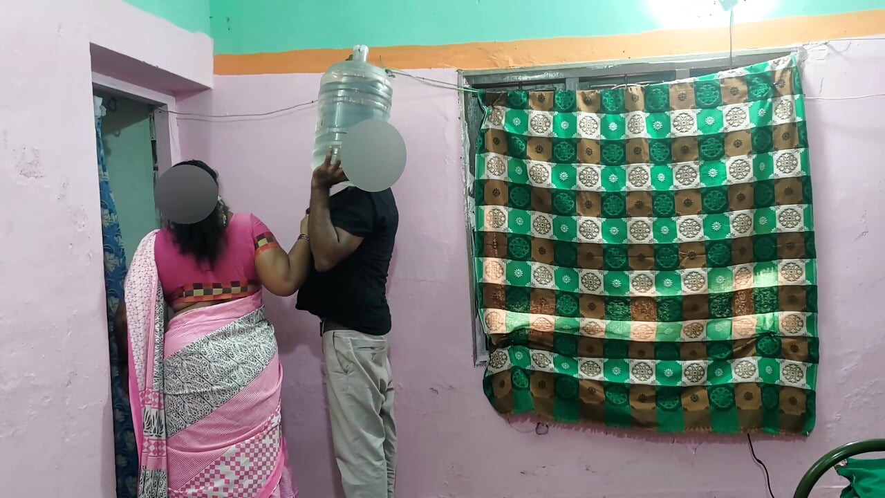 Desi Housewife Traps the Water Delivery Guy for a Wild Anal Creampie